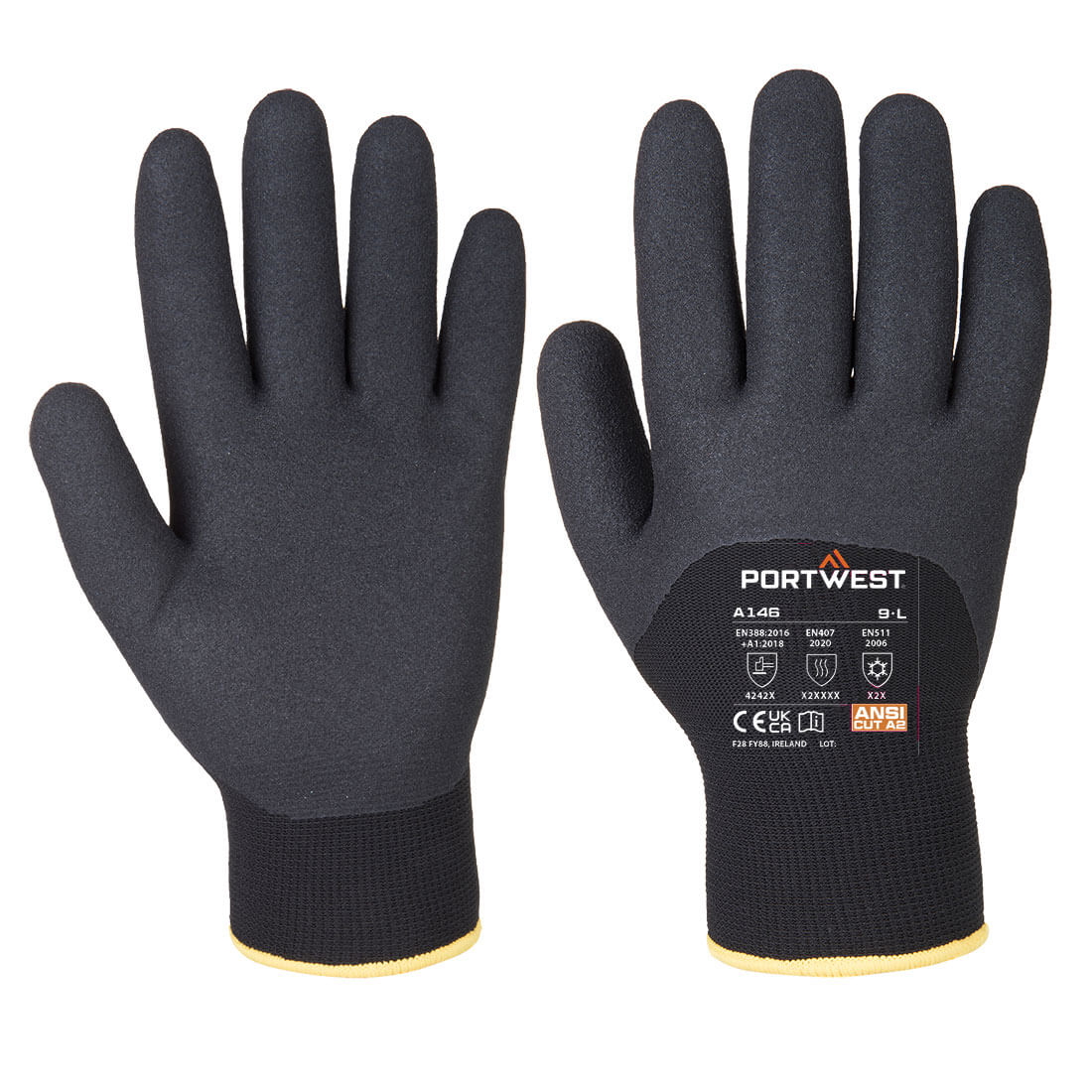Portwest Arctic-Winterhandschuh – A146 – Schwarz