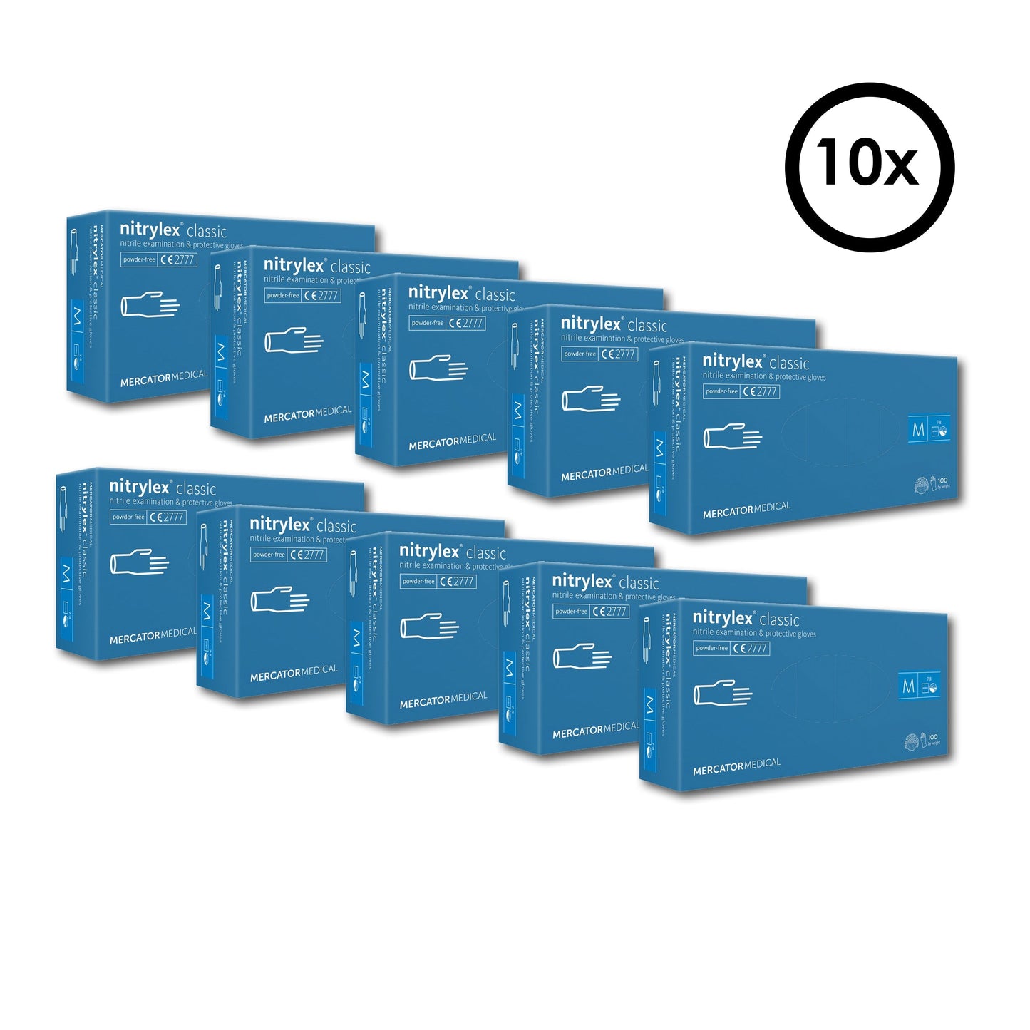 Mercator Nitrylex Classic Handschuhe Blue 10er Box