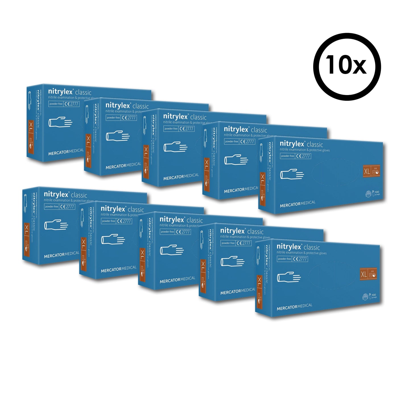 Mercator Nitrylex Classic Handschuhe Blue 100 Stk./Box