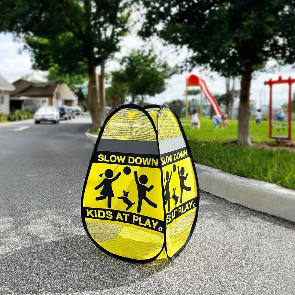 3D Strassenwarnschild