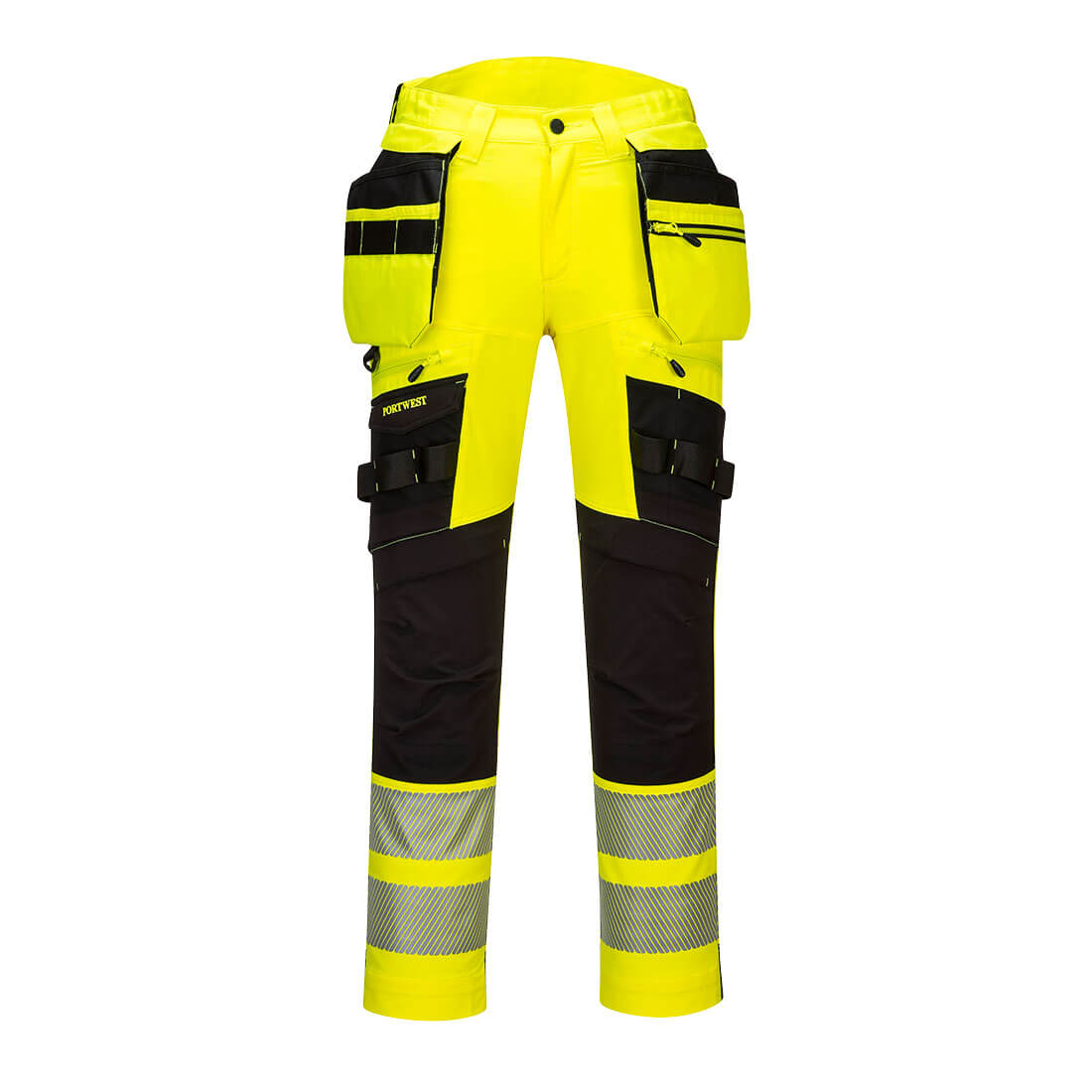 Portwest DX442 Hose – Gelb/Schwarz – strapazierfähige Arbeitshose
