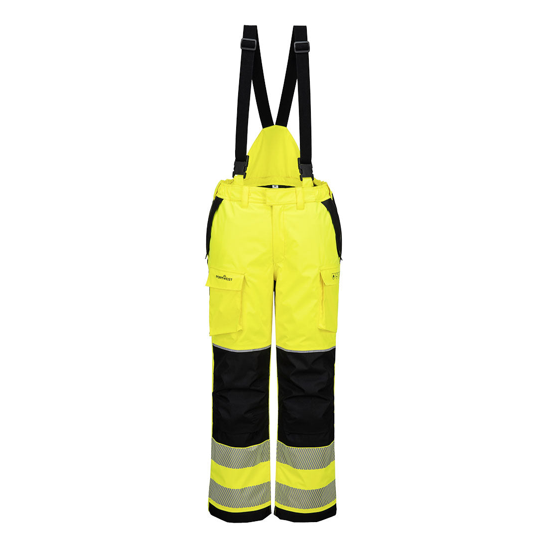 Portwest FR426 Hose – Gelb/Schwarz – strapazierfähige Arbeitshose