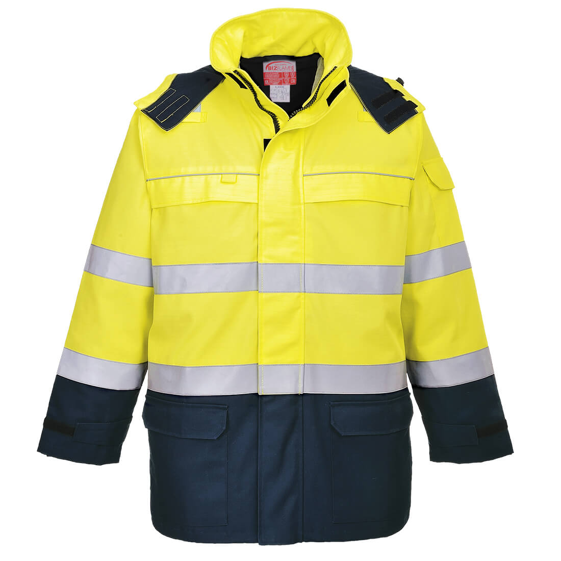 Portwest FR79 Arbeitsjacke – Gelb/Marine – robust & funktional