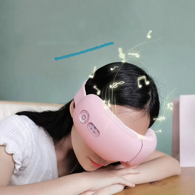 Augenmassagegerät, Bluetooth, Vibration, heiße Kompresse, Augenpflege, Massagegerät, Faltenermüdung, Vibrationsmassage, Therapie, Augenschutz