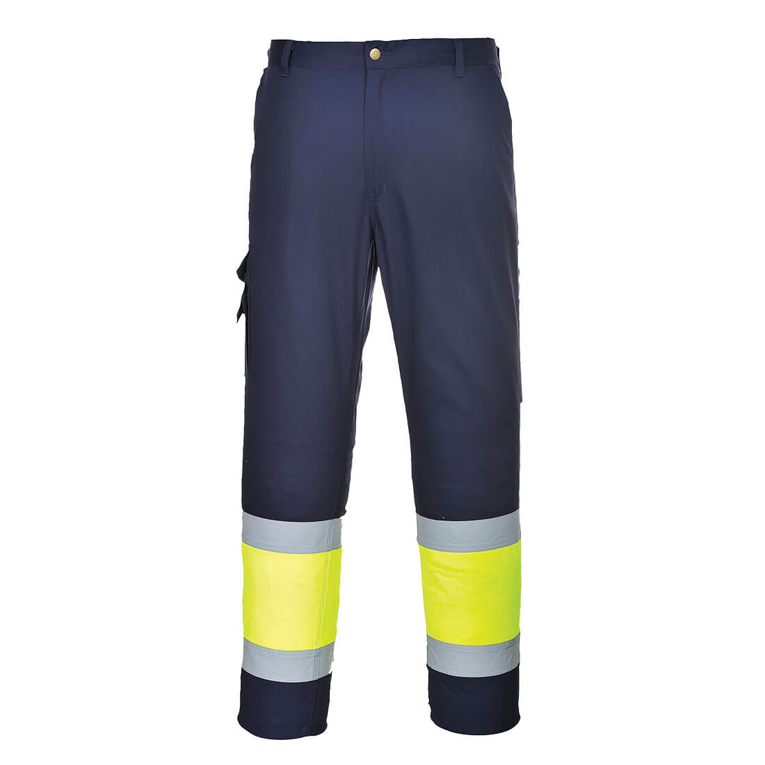 Portwest L049 Hose – Gelb/Marine – strapazierfähige Arbeitshose