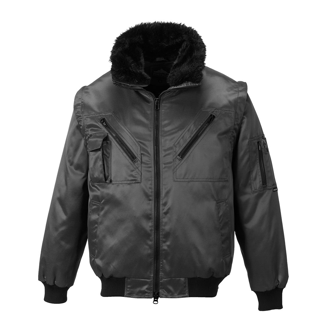Portwest PJ10 Arbeitsjacke – Schwarz – robust & funktional