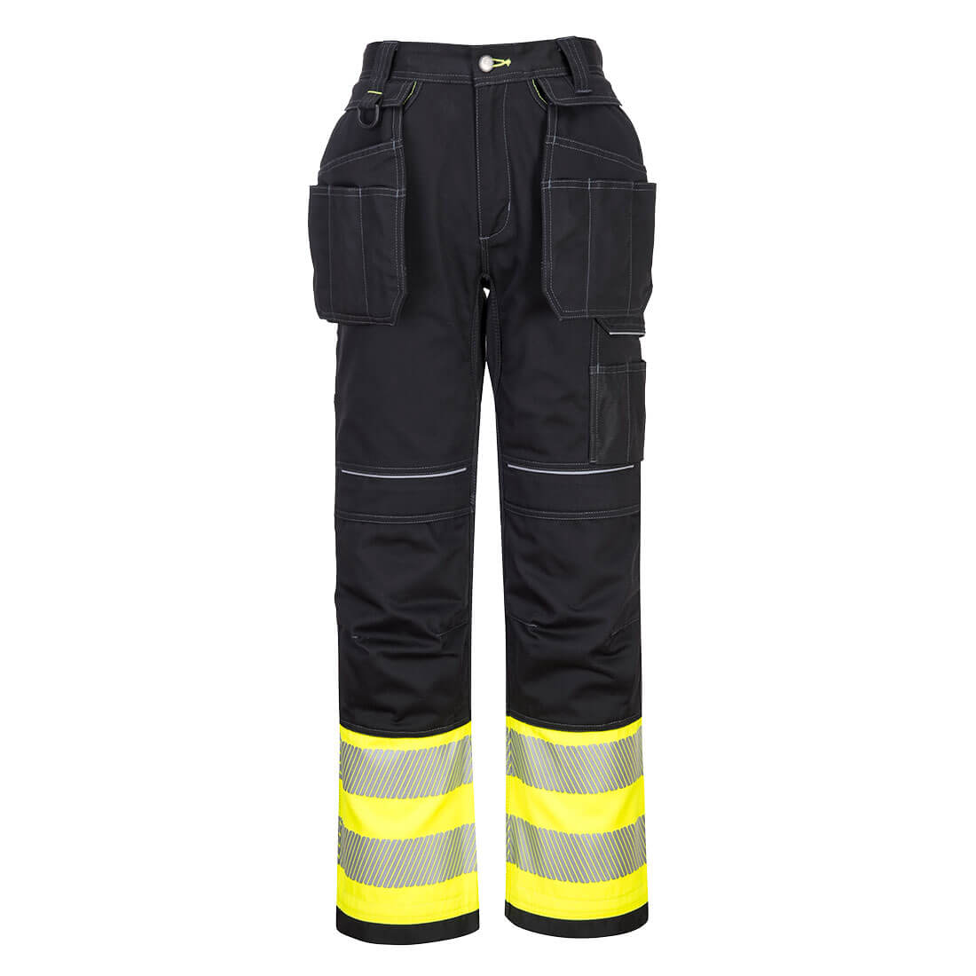 Portwest PW307 Hose – Gelb/Schwarz – strapazierfähige Arbeitshose