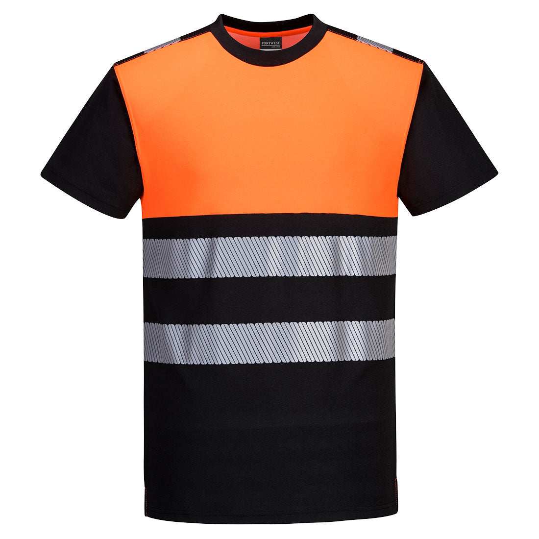 Portwest PW311 Shirt – Schwarz/Orange – bequem & funktional