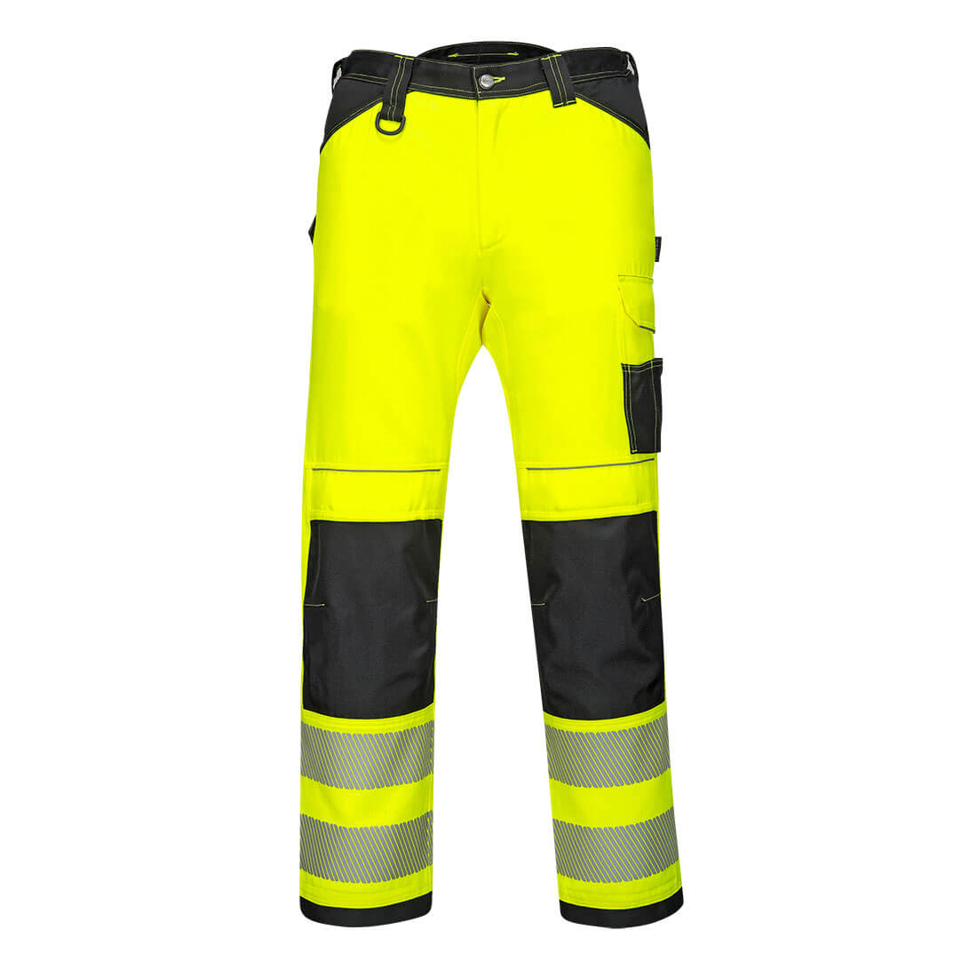 Portwest PW385 Hose – Gelb/Schwarz – strapazierfähige Arbeitshose