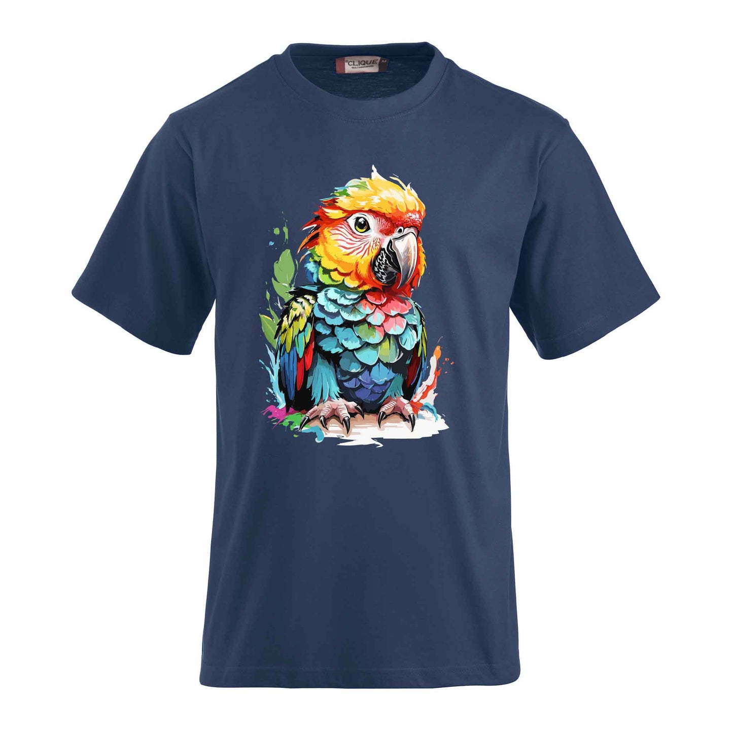 T-Shirt mit Design Nr3 – Hochwertiger Druck, kleiner Papagei, ideal für Vogelliebhaber