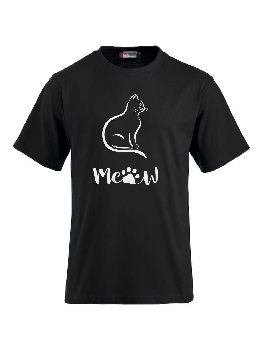 T-Shirt bedrucken mit Spruch - Katze-Meow CLIQUE CLASSIC-T-Shirt für Damen und Herren -- T-Shirt aus feinster gekämmter und vorgeschrumpfter Baumwolle