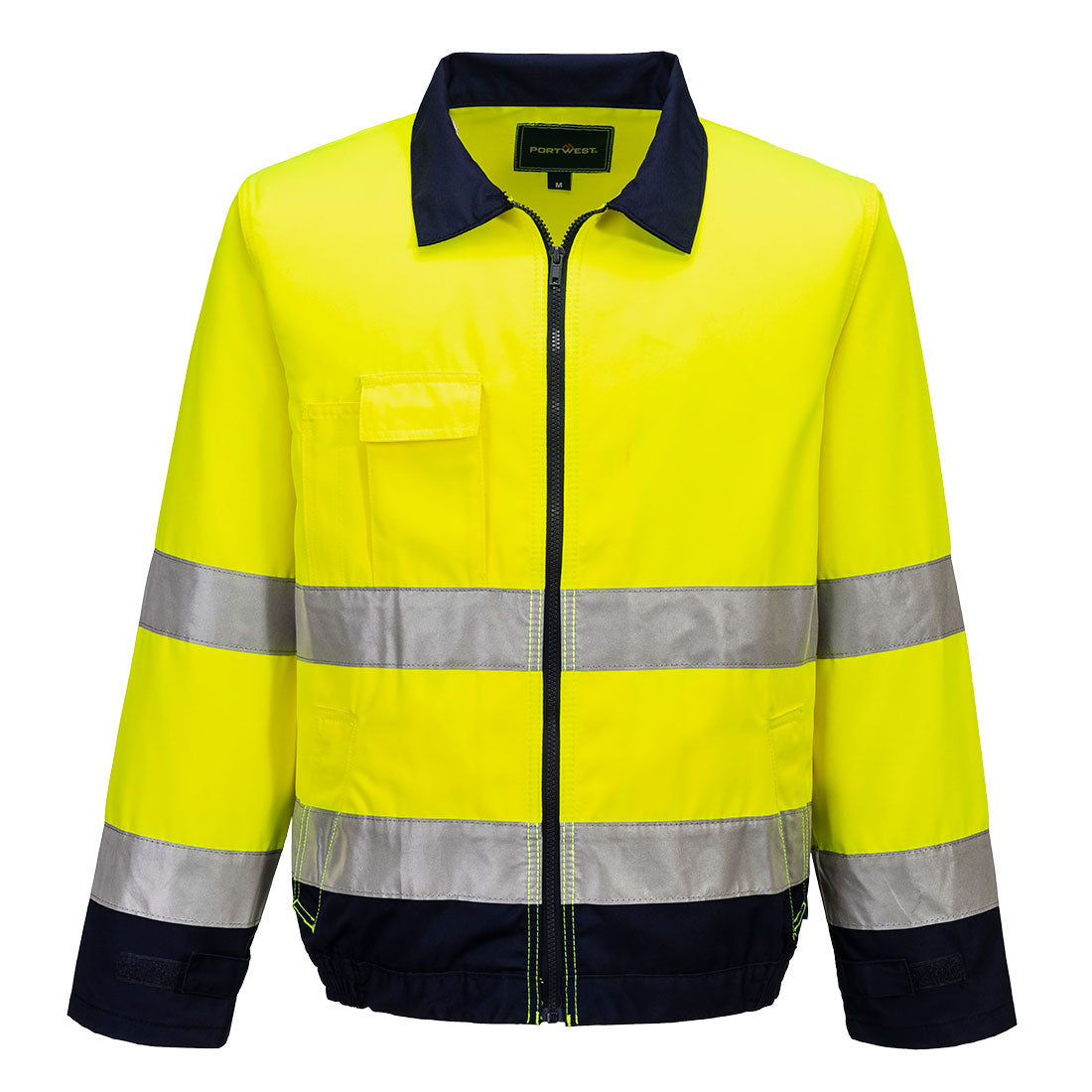Portwest TX70 Jacke – Gelb/Marine – funktionale Berufsjacke