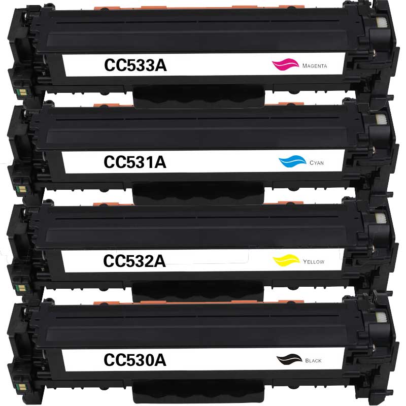 RebuiltH30A, Made in Germany Toner passend zu HP CC530A/ CC531A/ CC532A/ CC533A