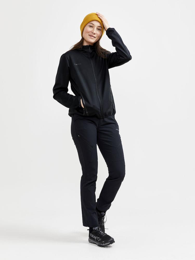 Winddichte Softshelljacke mit Kapuze für Damen - Craft Explore Softshell - WERBE-WELT.SHOP