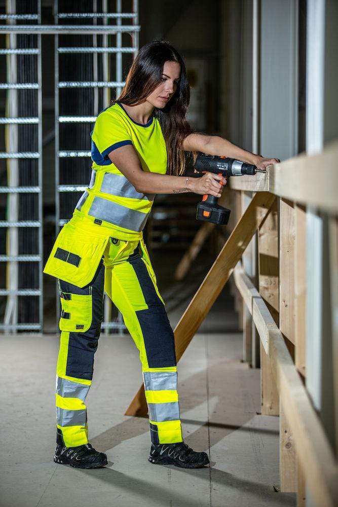 Damen Arbeitshose En Iso 20471 klasse 2 - Warnschutzhose - WERBE-WELT.SHOP