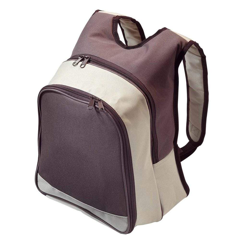 Picknickrucksack "Meadow", dunkelbraun - WERBE-WELT.SHOP