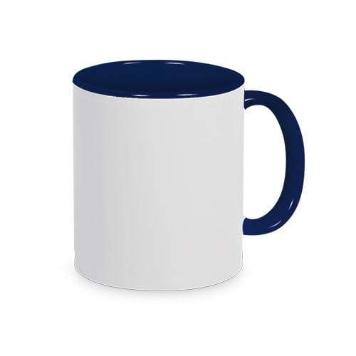 Keramiktasse Zwei Farbig inkl Foto-Text-Motiv