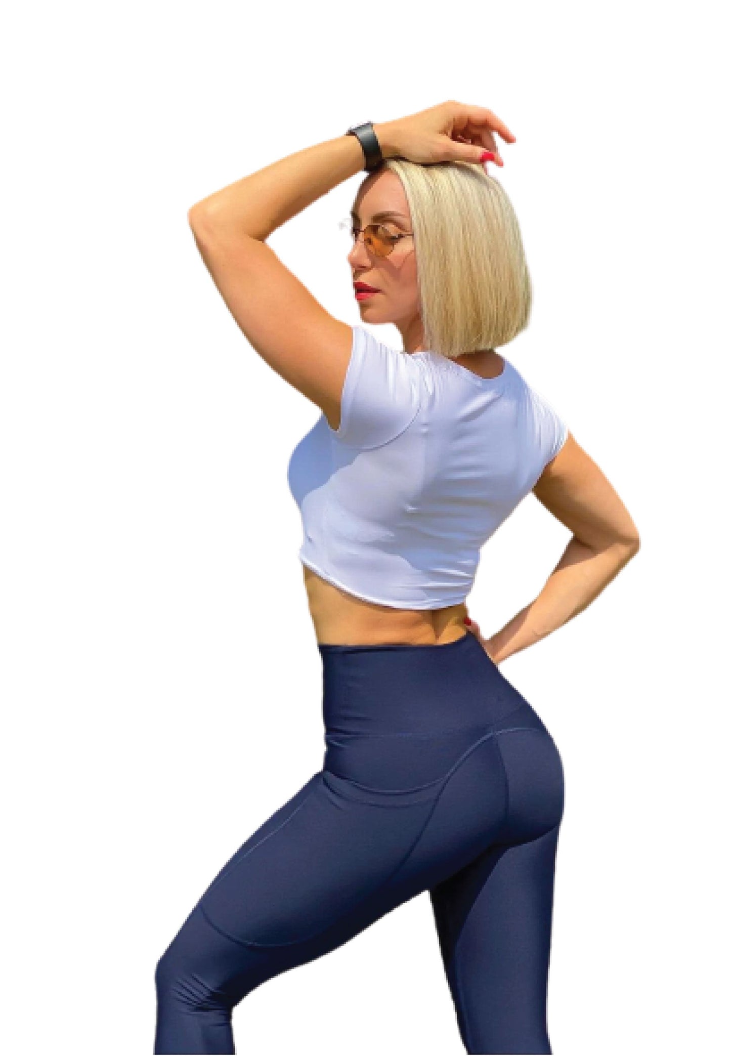 988 Pocket Leggings in Navy Blau