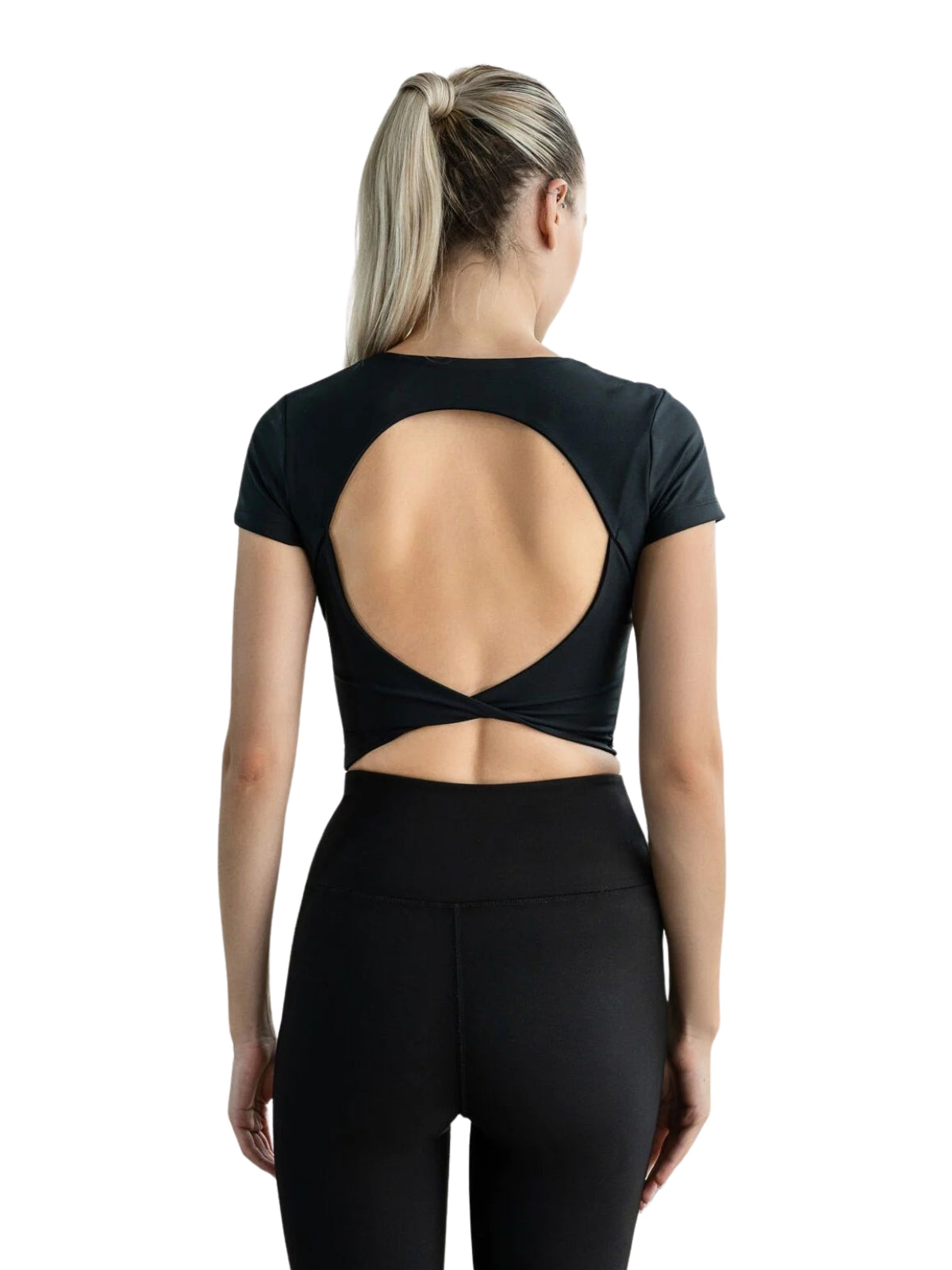 093 Larissa Sport Top in Schwarz