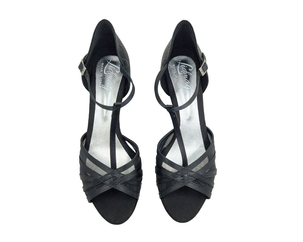 Grace Bliss Tanzschuhe in Schwarz Satin