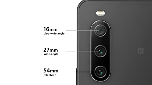 Sony Xperia 10 IV (5G Smartphone, 6 Zoll, OLED-Display , Dreifach-Kamera, 3,5-mm-Audioanschluss, 5.000mAh Akku, Dual SIM hybrid) 24+6 Monate Garantie [Amazon Exklusiv] lavendel
