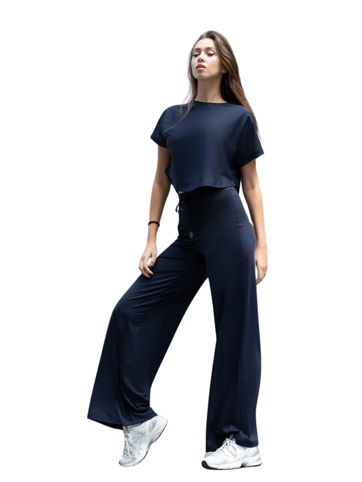 048 Yoga T-Shirt in Navy Blau