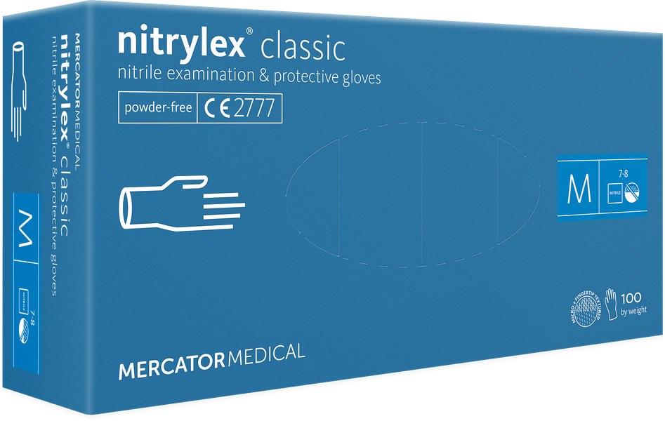 Mercator Nitrylex Classic Handschuhe Blue 100 Stk./Box