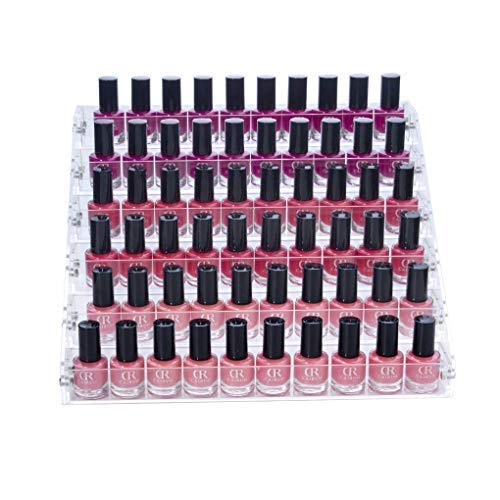 Benbilry Nagellack Organizer Nagelllack Ständer Nagellack Display Nagellack Regal Acryl Nagellack Aufbewahrung (6 Schichten)