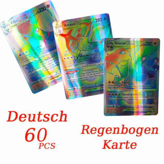 60 Stück Regen Bogen Pokemon Karte