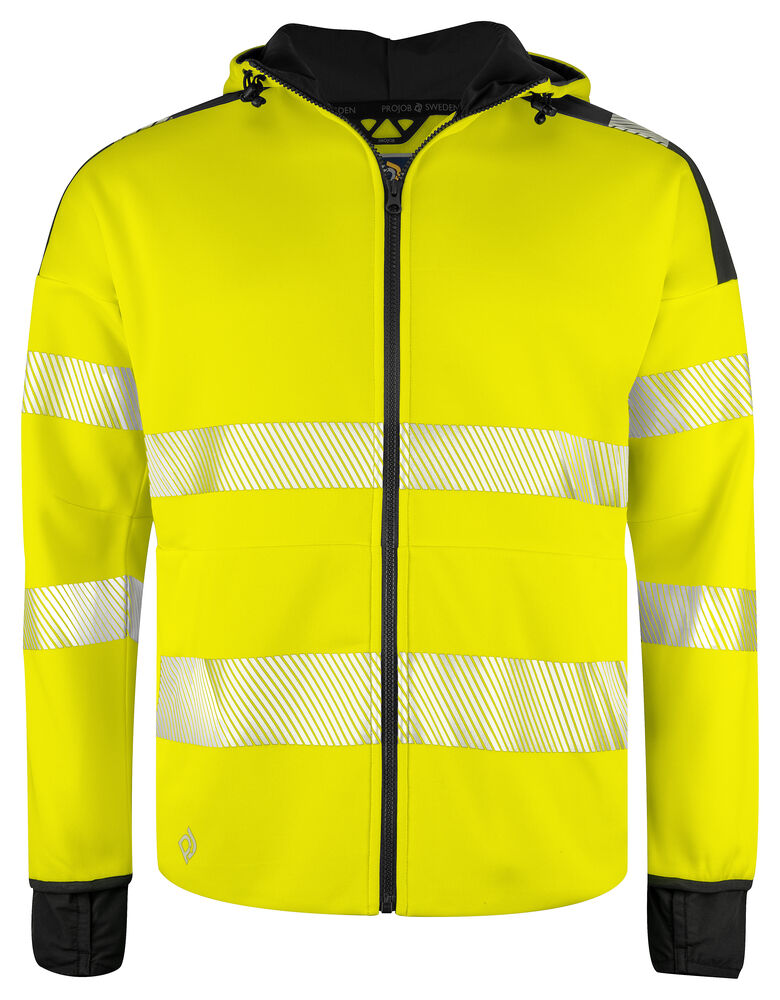 6110 FULL ZIP KAPUZENJACKE EN ISO 20471 KLASSE 3/2 – Robuste Arbeitsjacke für Profis