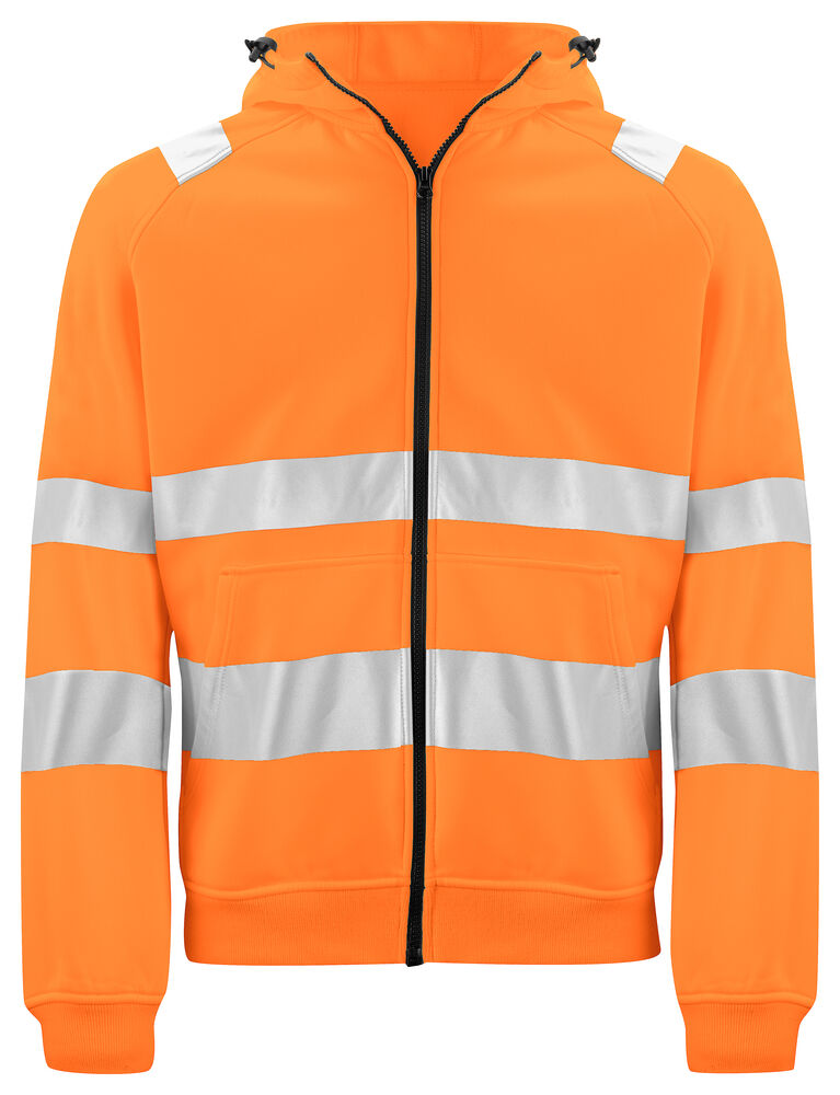6132 KAPUZENJACKE FULL ZIP EN ISO 20471 KLASSE 3/2 – Robuste Arbeitsjacke für Profis