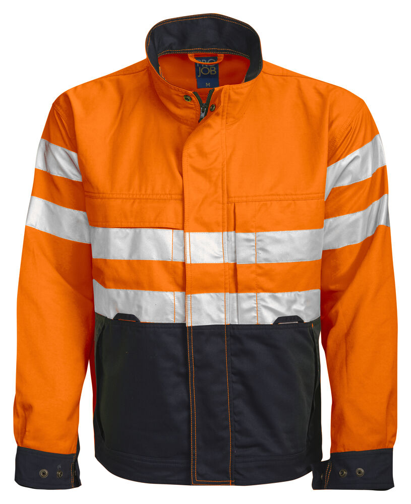 6401 UNGEFÜTTERTE WARNSCHUTZ-JACKE EN ISO 20471 KLASSE 3 – Robuste Arbeitsjacke für Profis