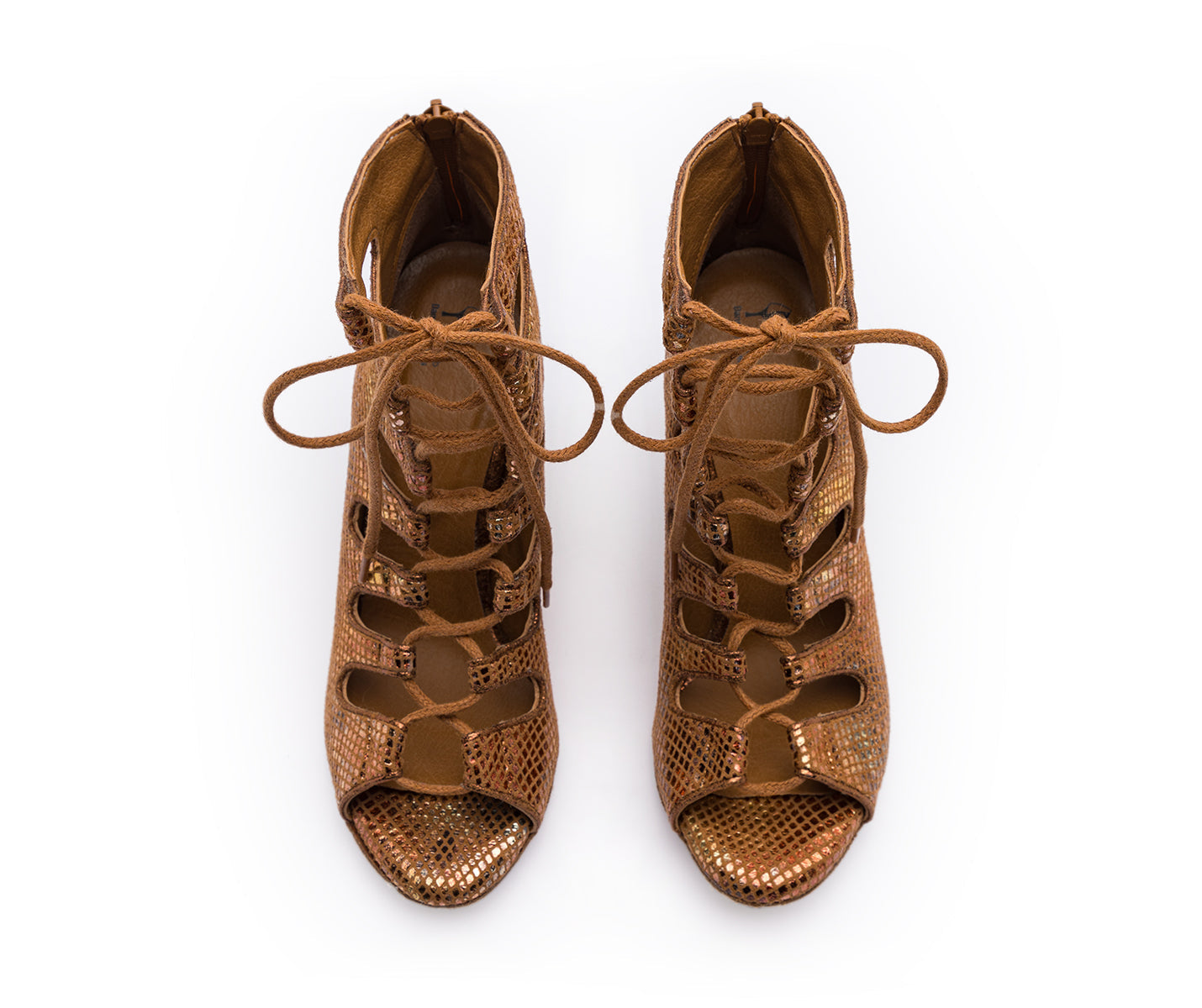 Magnet Tempt Tanzschuhe in Bronze Leder