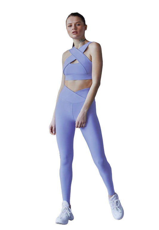 1054 Extra High Waist Leggings in Hellblau