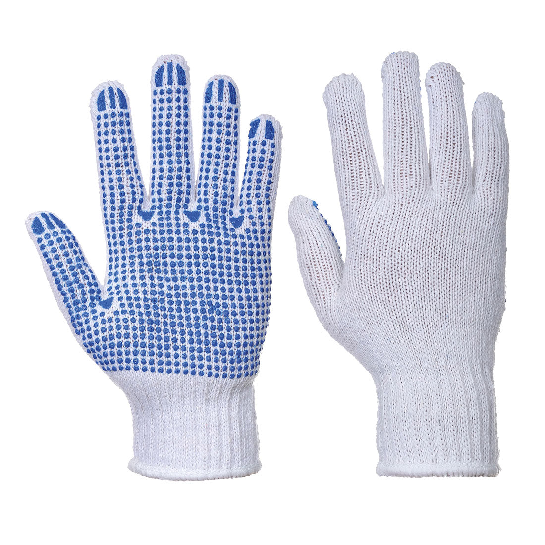 Portwest Klassischer Noppen- Handschuh – A111 – Weiss/Rot