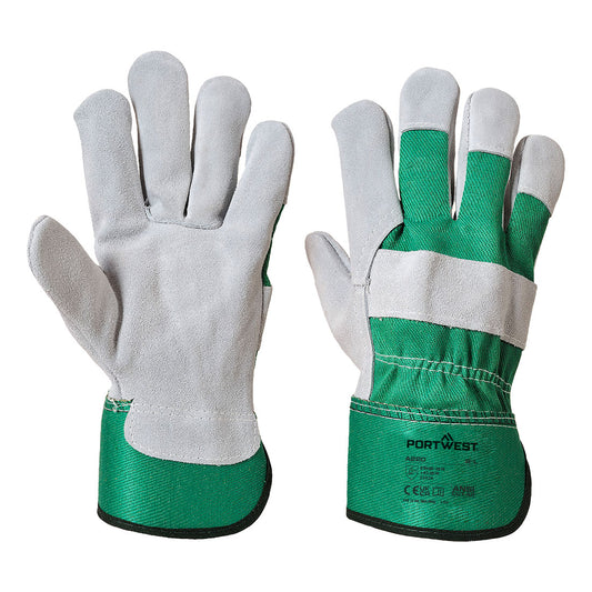 Portwest Premium Chrome Rigger Handschuh – A220 – Gruen