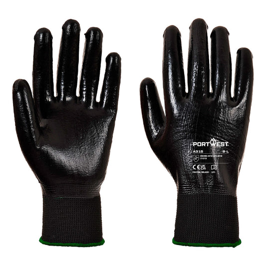 Portwest All-Flex Grip Handschuh – A315 – Schwarz