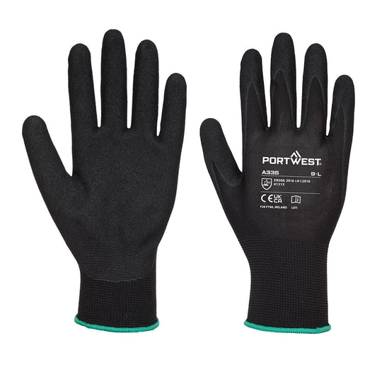 Portwest Dermi-Grip NPR15 Nitril-Handschuh – A335 – Schwarz