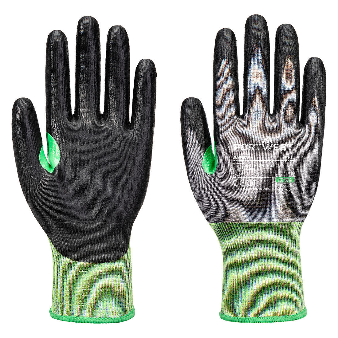 Portwest CS C18 PU-Schnittschutzhandschuh – A637 – Grau/Schwarz