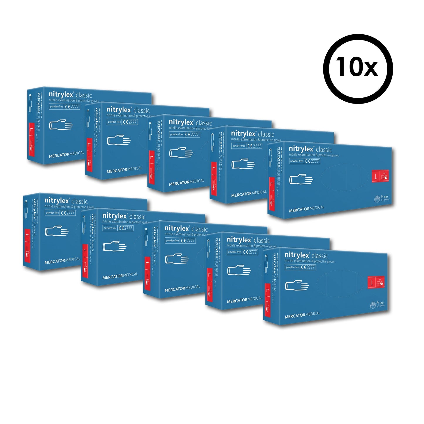 Mercator Nitrylex Classic Handschuhe Blue 100 Stk./Box