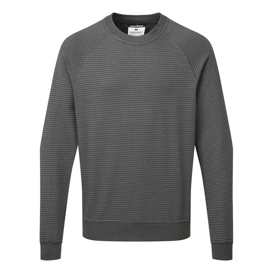 Portwest AS24 Sweatshirt – Zoom Grau – bequem & sichtbar