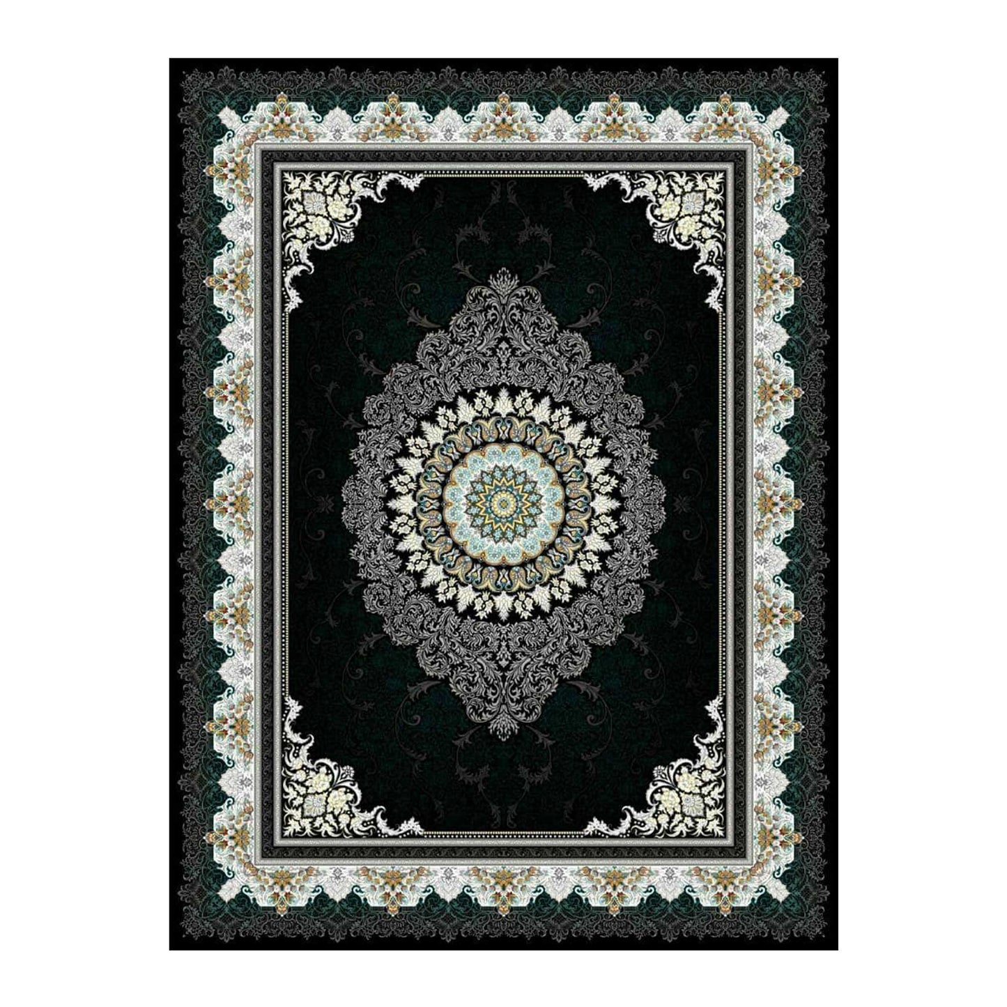 Authentischer Perserteppich-700 Shana, Maschinell Gewebte Eleganz mit Traditionellem Iranischem Design