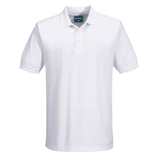 Portwest B210 Poloshirt – Weiss – bequem & funktional