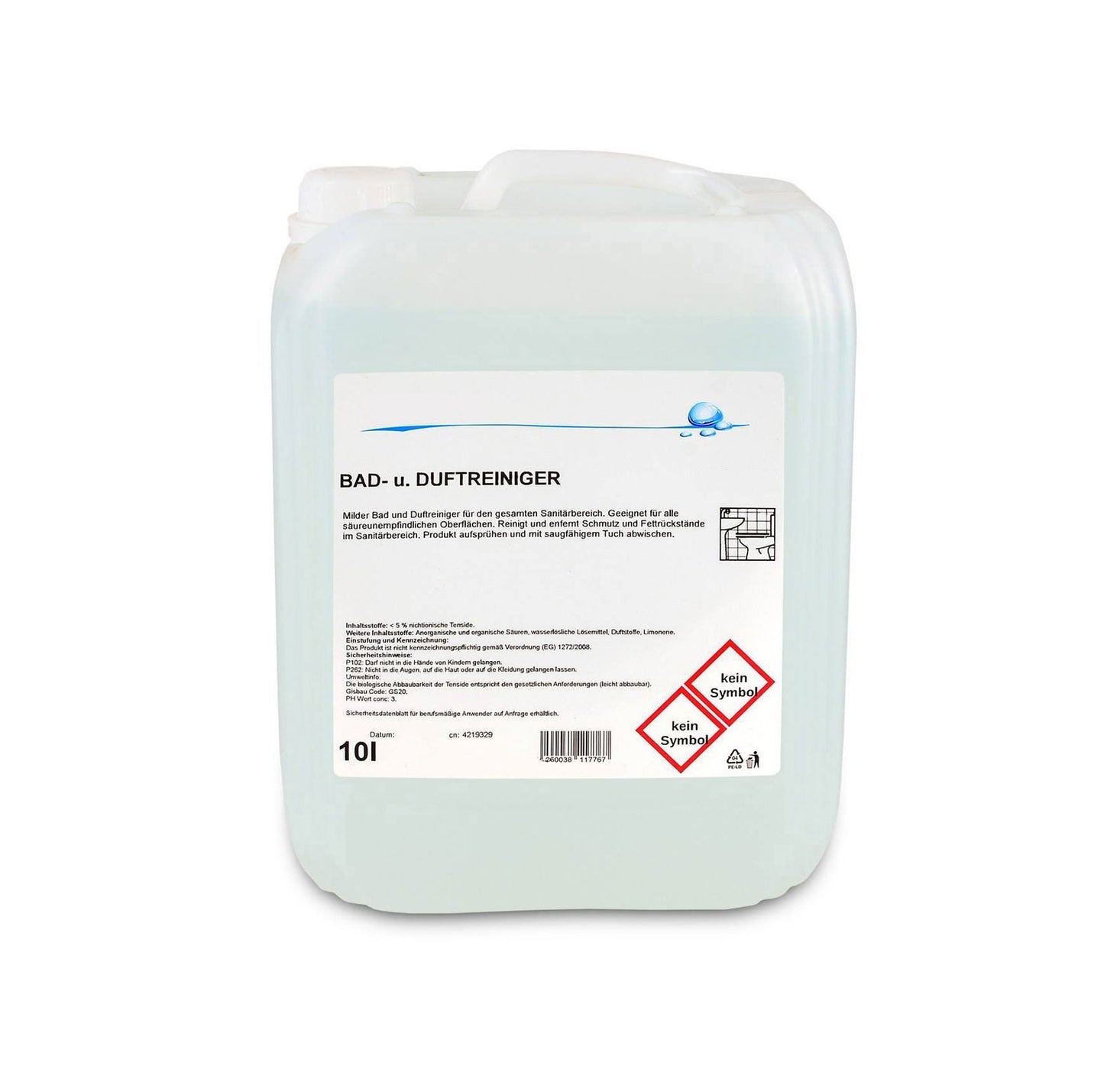 Bad und Duftreiniger, pH-Wert 2, 10 Liter