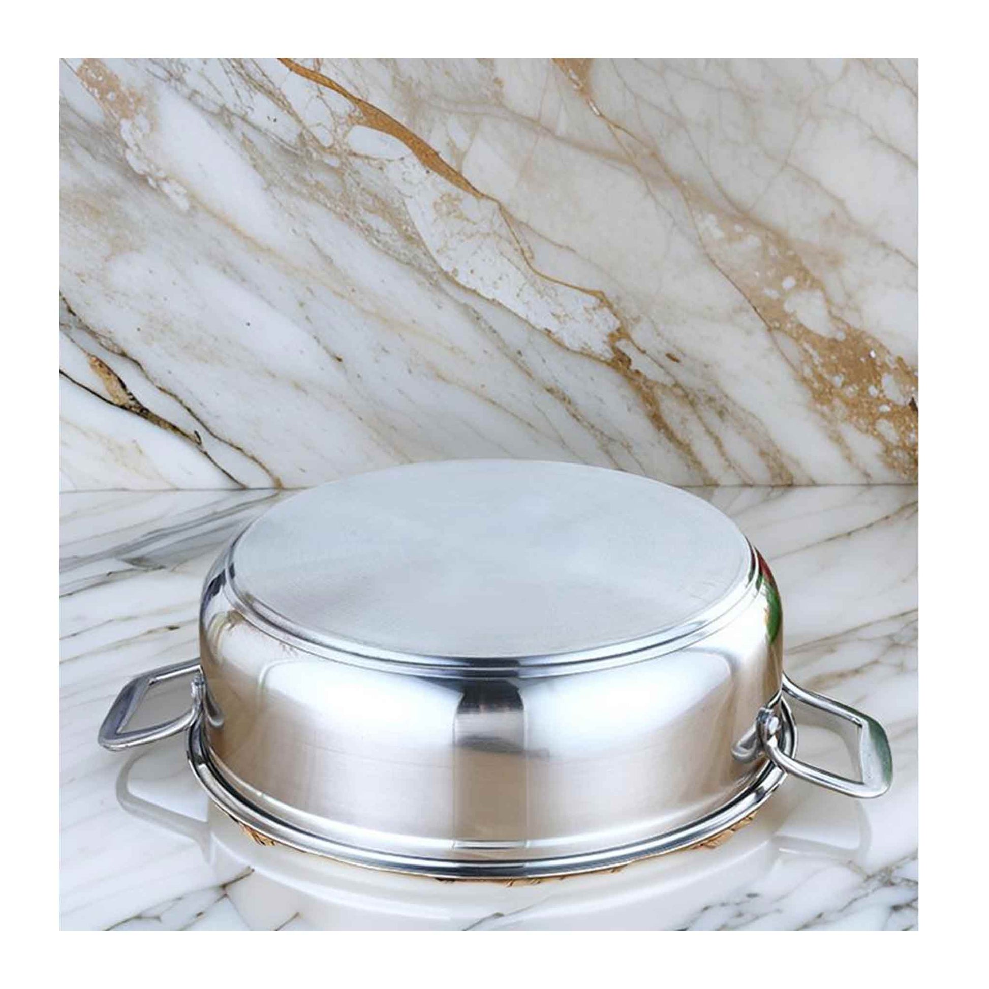 SS34SH Edelstahl Kochtopf Induktion Ø34cm Topf Pfanne Deckel Suppentopf ca. 15,4 L
