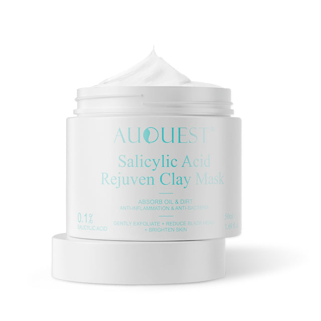 Mitesser Entferner Salicylsäure Gesichtsmaske Gesichtsreinigung gegen schwarze Punkte Akne Weiße Tonerde Maske Creme Hautpflege Kosmetik