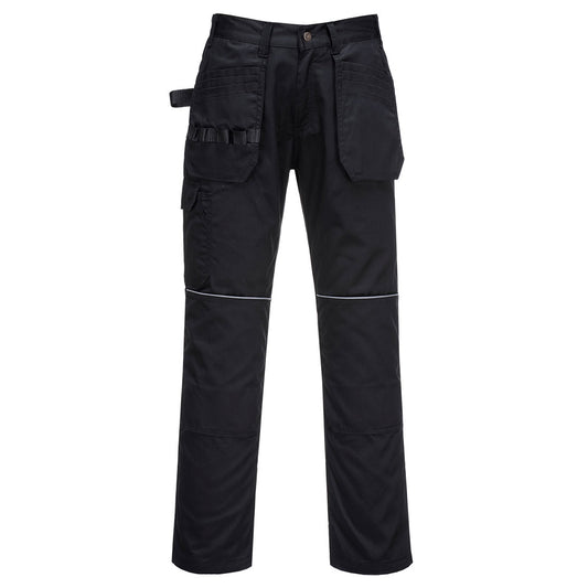 Portwest C720 Hose – Schwarz – strapazierfähige Arbeitshose