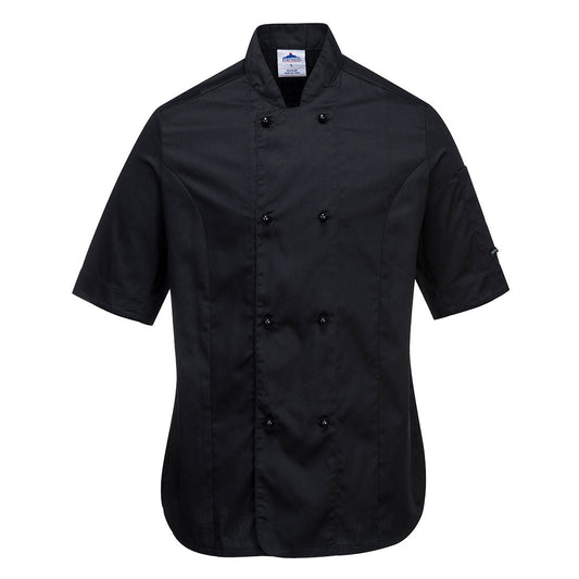 Rachel Damen Chefs Jacke kurzarm