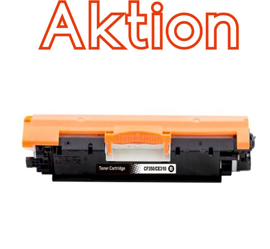 HP Kompatible Toner CF350/CE310A-R(130A) Schwarz