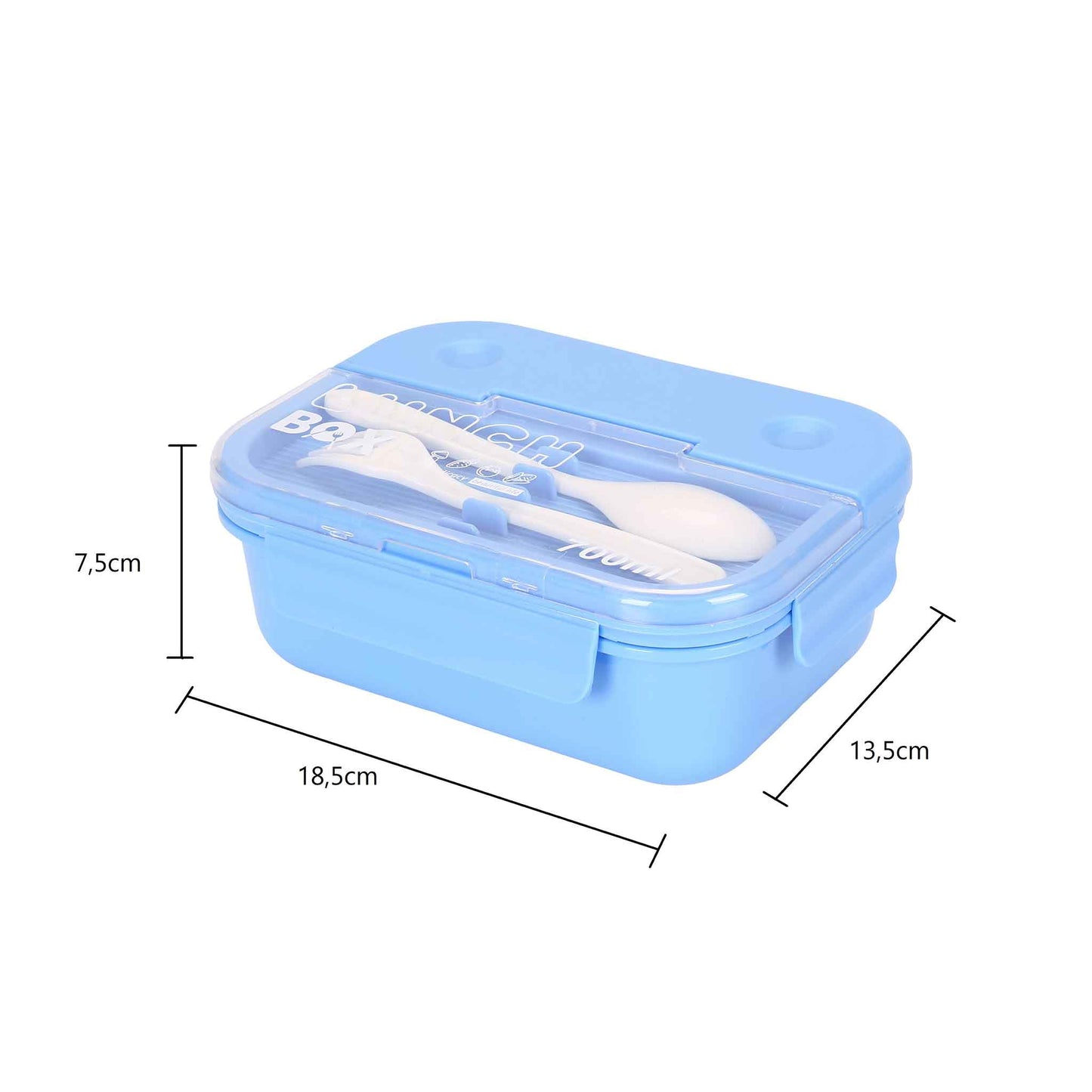 CF5032- Brotdose Besteck 3 Fächer Lunchbox Schule Büro Bentobox 700ml